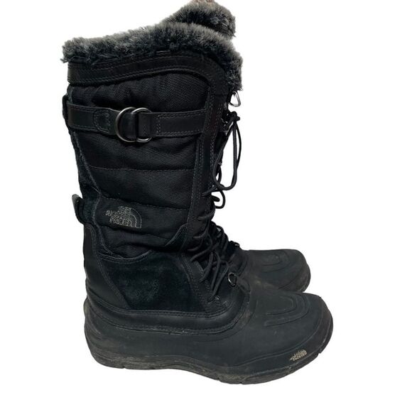 The North Face Black Tall Insulated Winter Snow Boots - Picture 1 of 10